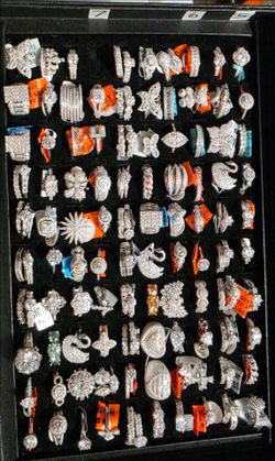 925 Sterling Silver Womas Rings With Genuine Moissanite Sizes 5-11