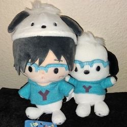 Yuri on Ice Sanrio Pochacco Plush Doll Set Two Anime Collectible Soft Toy $100.00