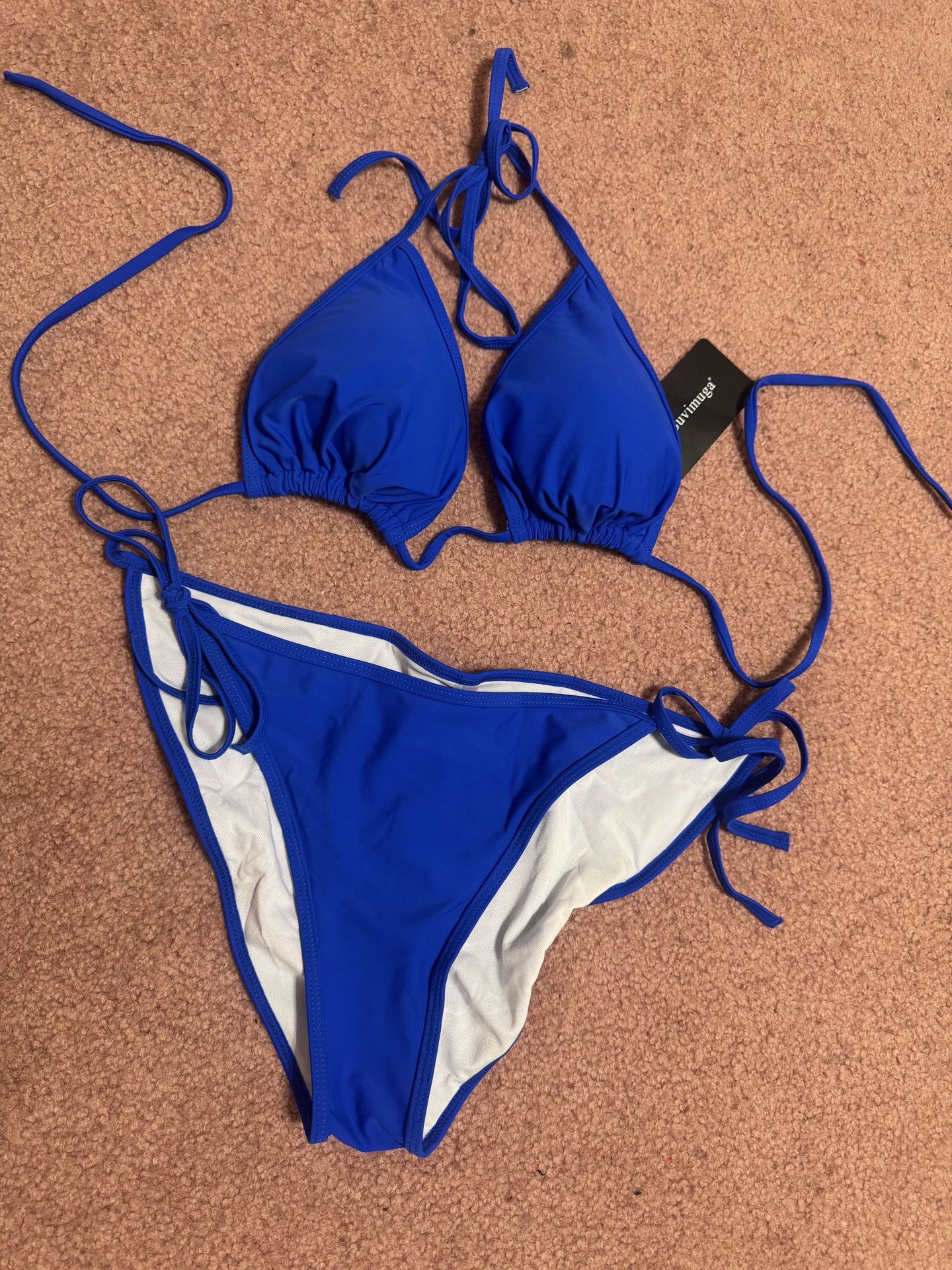 New Xxl Blue Bikini Festival Rave Boho Outfit Swimsuit