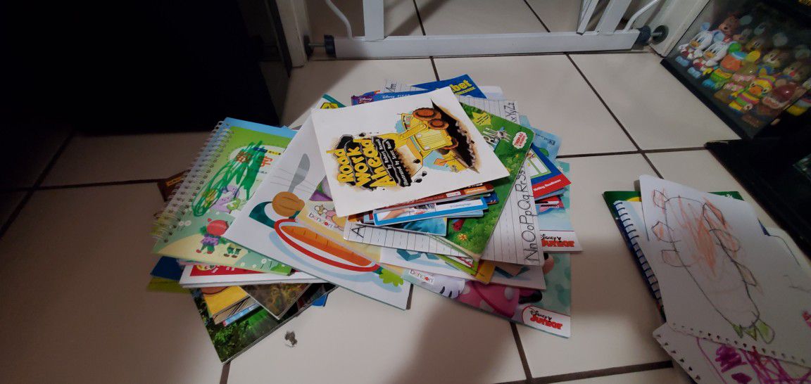 FREE books, piano toy and magnetic (letters, numbers and animals)