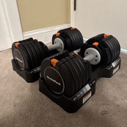 NordicTrack Adjustable Dumbbells: 10 to 55 Pounds each dumbbell