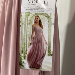 Morilee Madeline Gardner Lady’s Chiffon Short Sleeve Special Occasion Gown Sz 16