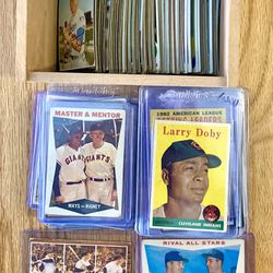 OLD BASEBALL CARD COLLECTION! 3 Mickey Mantles, Willie Mays, Larry Doby, Pete Rose and More