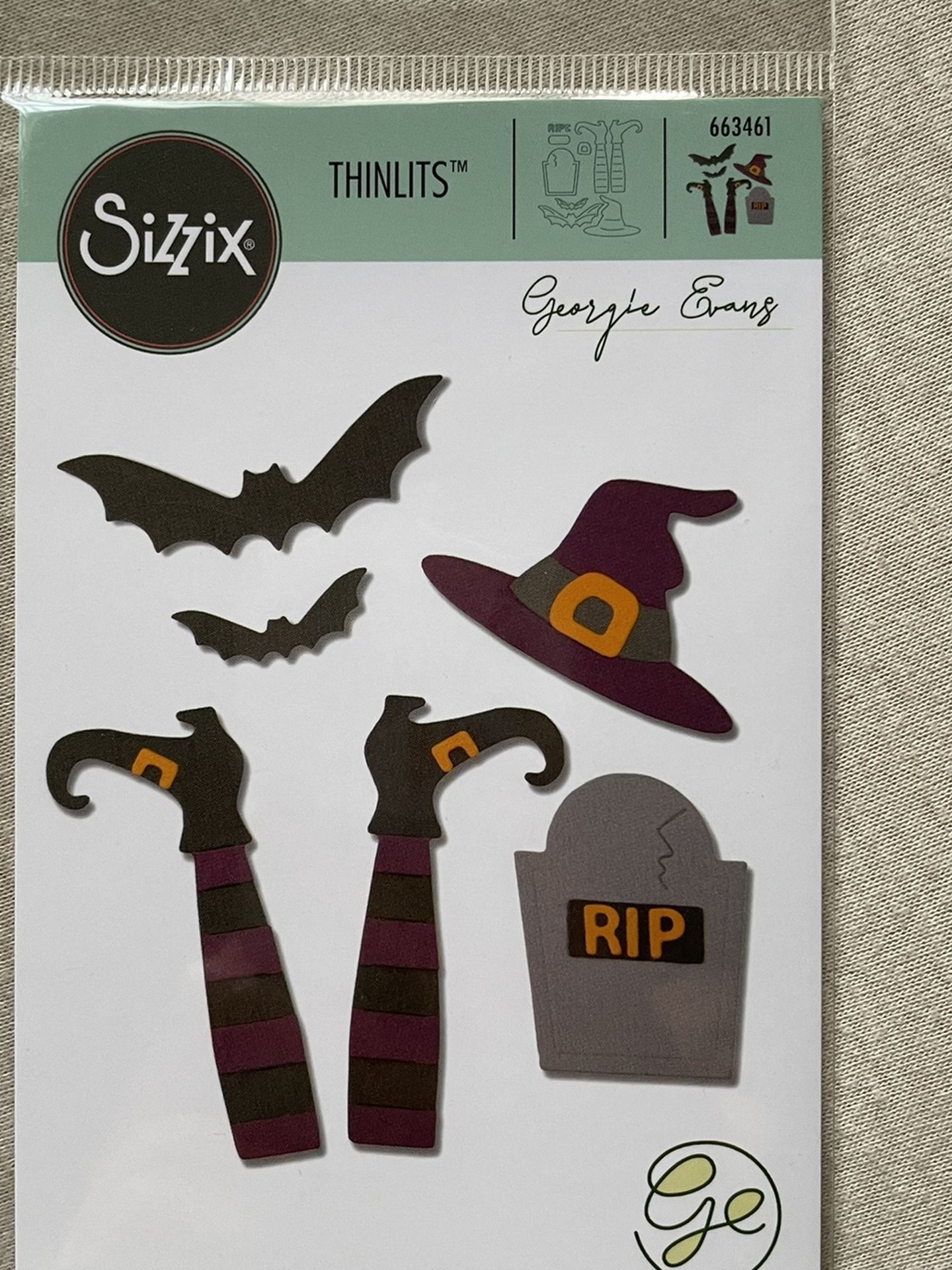 Sizzix Thinlits Die Set 9Pk Spooky Witch 663461