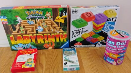 Pokemon boardgame & Word/Reading Games