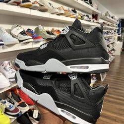 Jordan 4 Black Canvas SZ 8