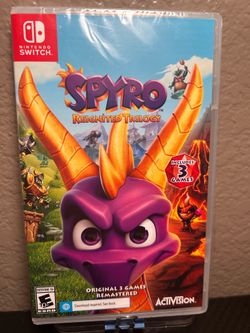 Hey, it’s never been used I’m asking$30 for Spyro Reignited Trilogy, the game for the Nintendo switch it’s brand new. Has three games in one.