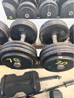 70 lb dumbbells