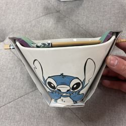 Disney Lilo And Stitch Bowl + Chopsticks set