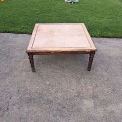 Square 38 Inch Coffee Table Needs To Be Refinished