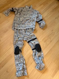 Halloween costume designed to resemble a Navy SEAL camouflage uniform