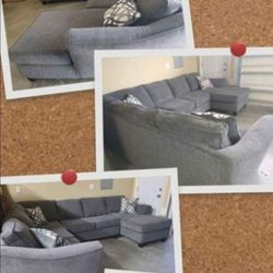 Limited Time Sale! Brand New Artisanal Charcoal Grey 3pc Sectionals *LOWEST PRICE IN THE STATE!*