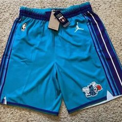 New Charlotte Hornets Shorts Men's Size Large LaMelo Ball Jersey Mitchell & Ness L With Pockets Classic Edition Jordan  