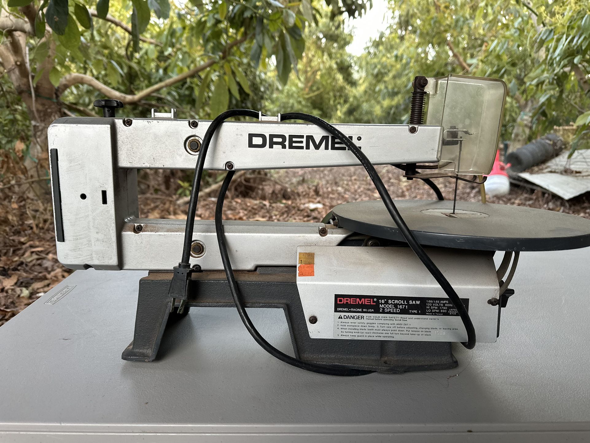 Dremel 1671 16" Scroll Saw 2 Speed
