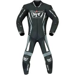 Berik 2.0 Ls1-171334FR-2 Professional Leather Motorcycle Suit Black Gray White