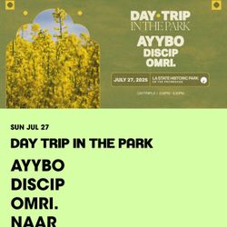 Ayybo 7/27 (Day Trip In The park) 