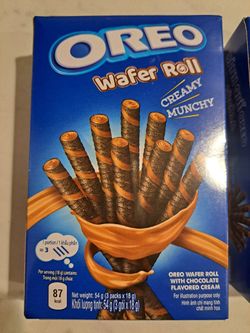  2 Packs   Box Oreo Wafer Roll Chocolate 54g (3 x 18g) Exp 10/06/2024 

    10/6/2024