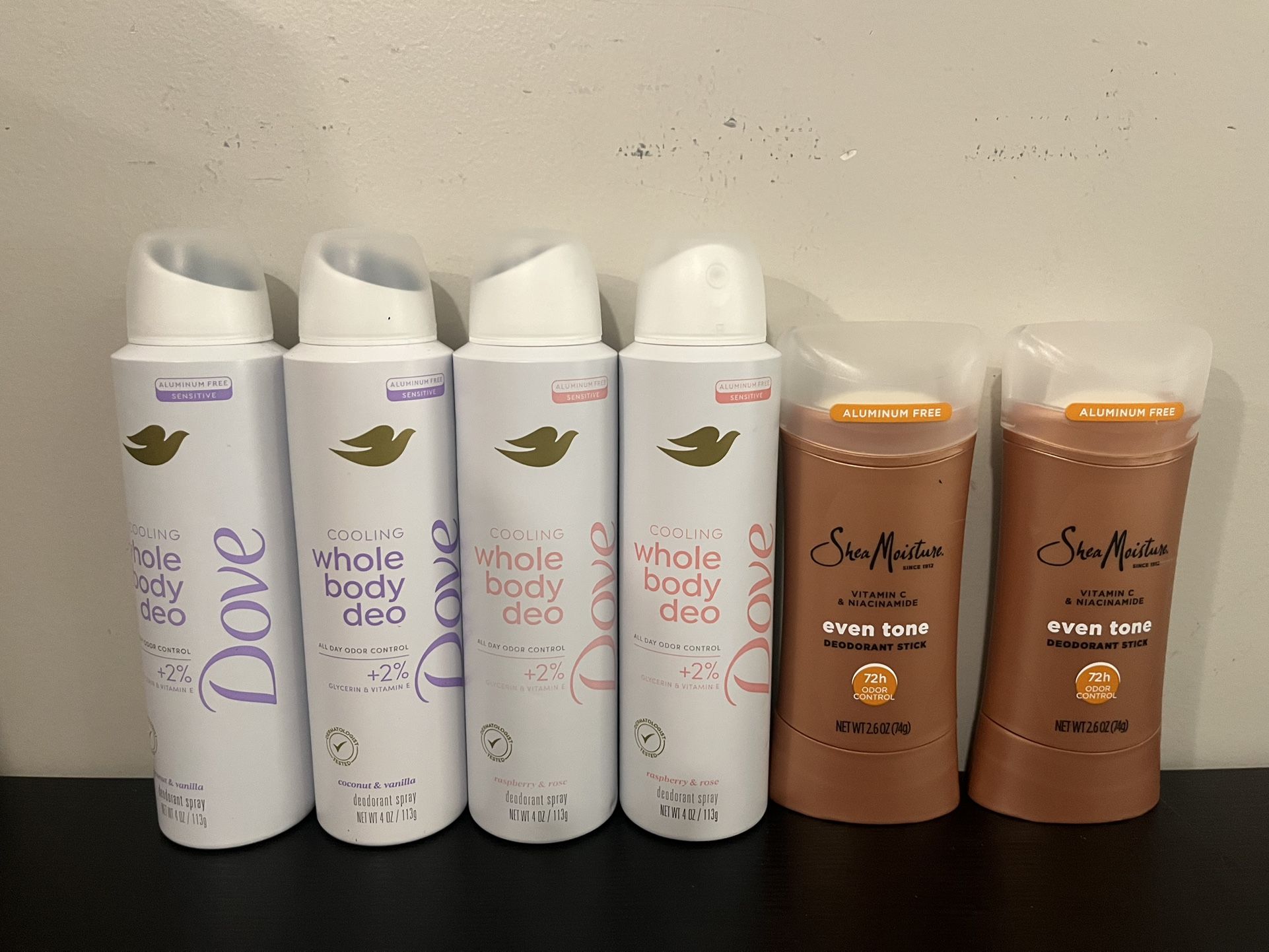 Dove /sheamoisture Body Deo Bundle $30