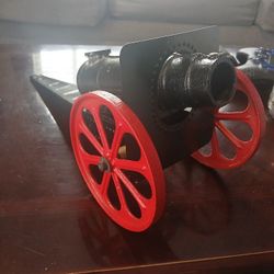 Vintage Cast Iron Cannon 