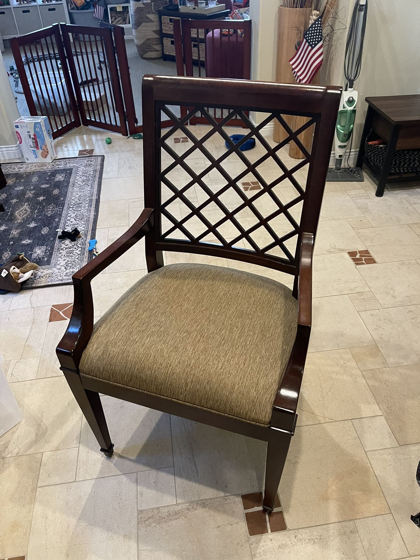 Wood Dining room chairs Dark brown