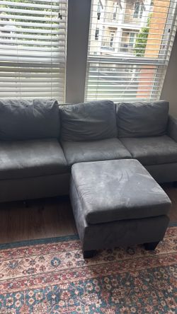 couch with ottoman