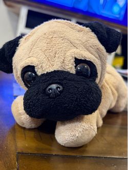 Aurora Medium Pug-Ger Flopsie Adorable Stuffed Animal Brown 12"