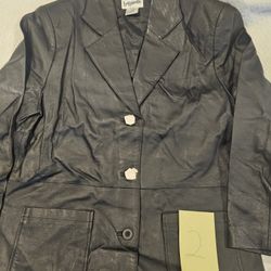 Ladies New Leather Coat -- NO TAGS -- 3 Size 12 And One Size 16 