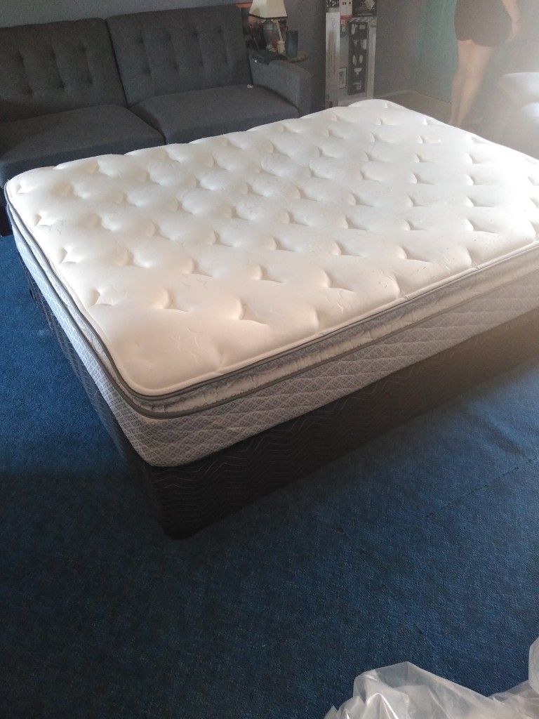 Colchón Y Box Spring Medida Queen Barato