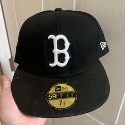 Boston Red Sox 59Fifty Black Fitted Hat