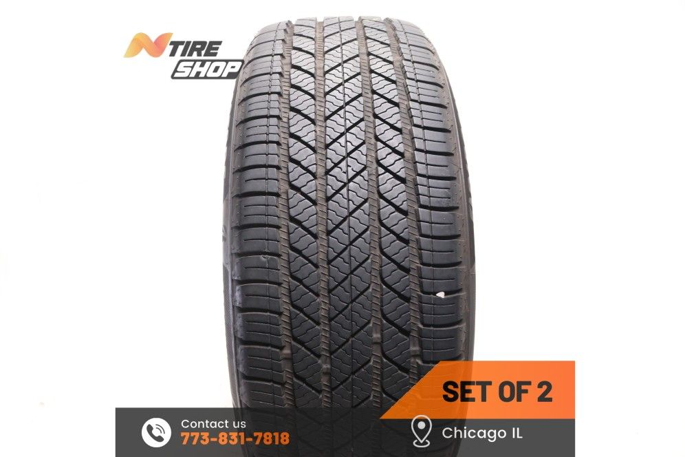 Set of 2 Used 8.5/32 235/50R19 99V Bridgestone Alenza AS Ultra