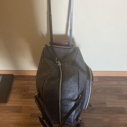 Adrienne Vittadini Travel Luggage Duffle" 20" W/ Wheels and Pull Handle