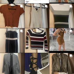 Clothes For Sale, Crop Tops And Dresses