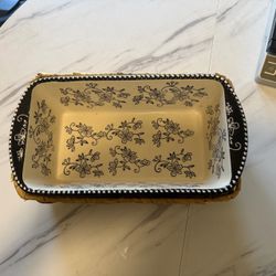 Temptations decorative, ceramic serving dish and bakeware