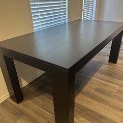 New Black dining table