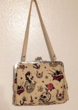 Traditional Tattoo Style Handbag Purse