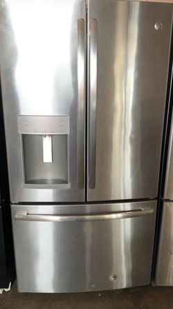 GE  3 Door Stainless Steel Refrigerator
