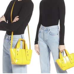 Frame Crossbody Bag- Citrine Yellow Color