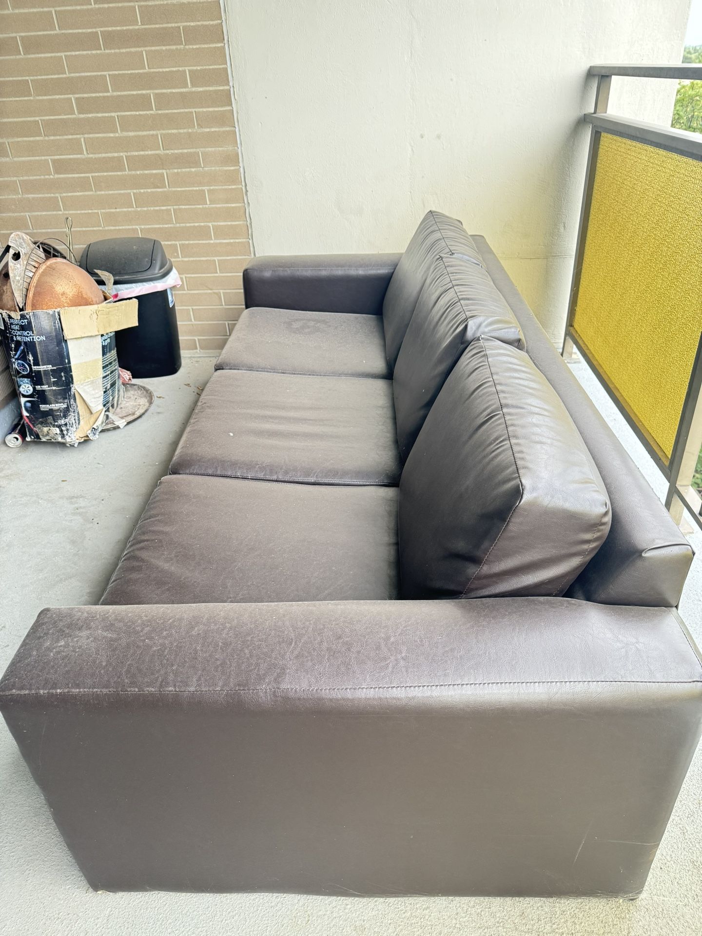 Small Black Leather Couch