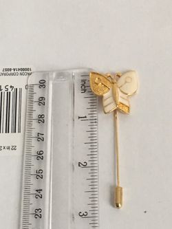 Vintage gold tone stick pin brooch very beautiful 😍😍😍