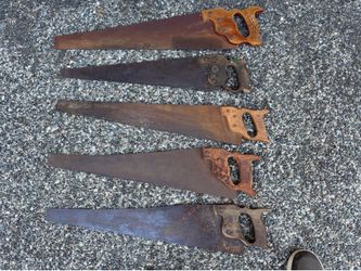 5 antique saws
