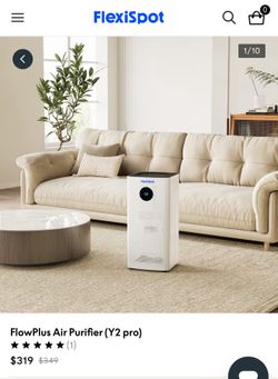 FlexiSpot Air Purifier Y2 Pro, 2118 Sq.Ft Coverage, Touch Panel, 3-Stage Filter