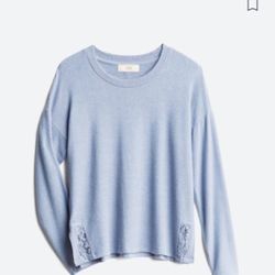 Pinque's Gwen Lace Detail Knit Top