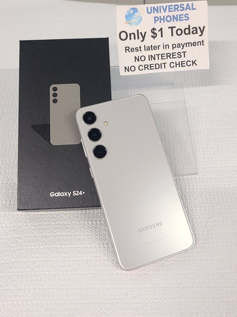 SAMSUNG GALAXY S24 PLUS 256GB UNLOCKED. FREE SMARTWACH/ HEADPHONES. PAY $1 TODAY REST IN PAYMENTS. NO CREDIT NEEDED FINANCING