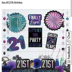 21st Birthday Party Decorations 