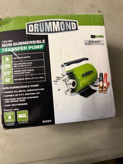 Drummond 12V DC Non-Submersible Transfer Pump