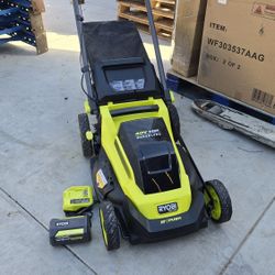 Ryobi 40v Brushless 20-in Cordless Push Lawn Mower 