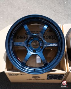 Advan R6 / 18x9.5 +45 / 5x120 / Racing Titanium Blue | Civic Type R FK8 FL5 ITS DE5