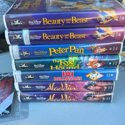 Vintage Disney  VHS Video Tapes (Black Diamond)