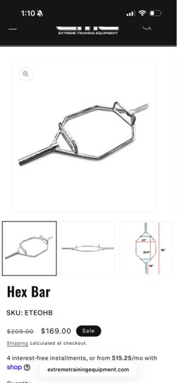 Extreme Training Equipment (ETE) Hex Bar