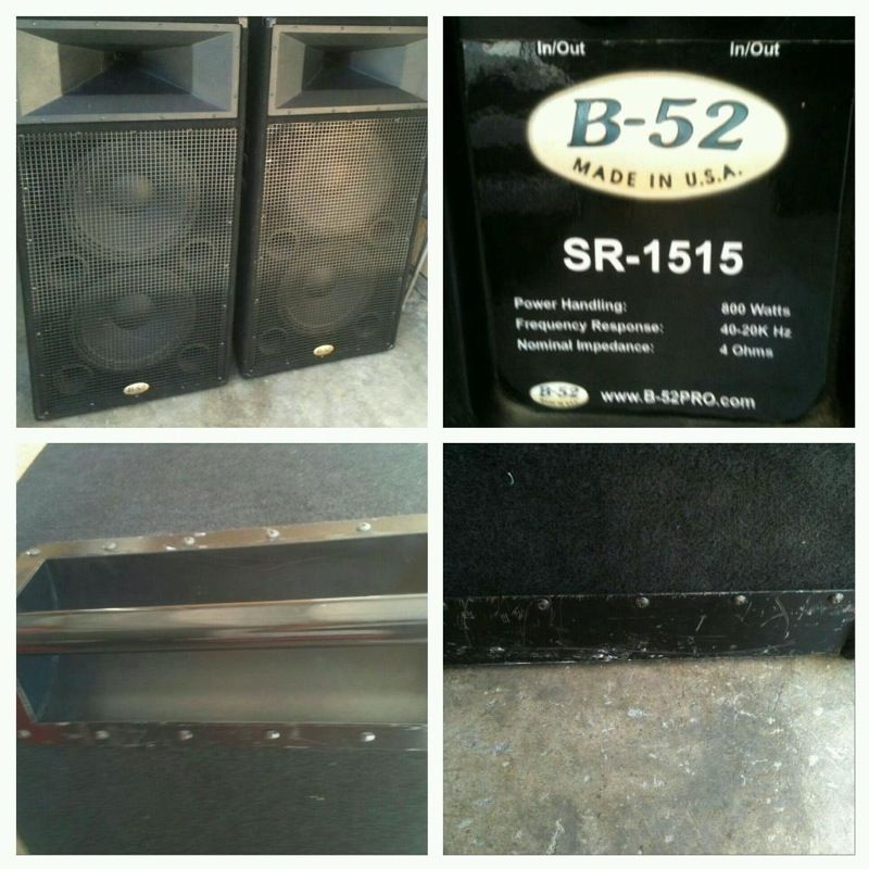 B52 SR1515 Dual 15 inch Passive Speakers 800 Watts